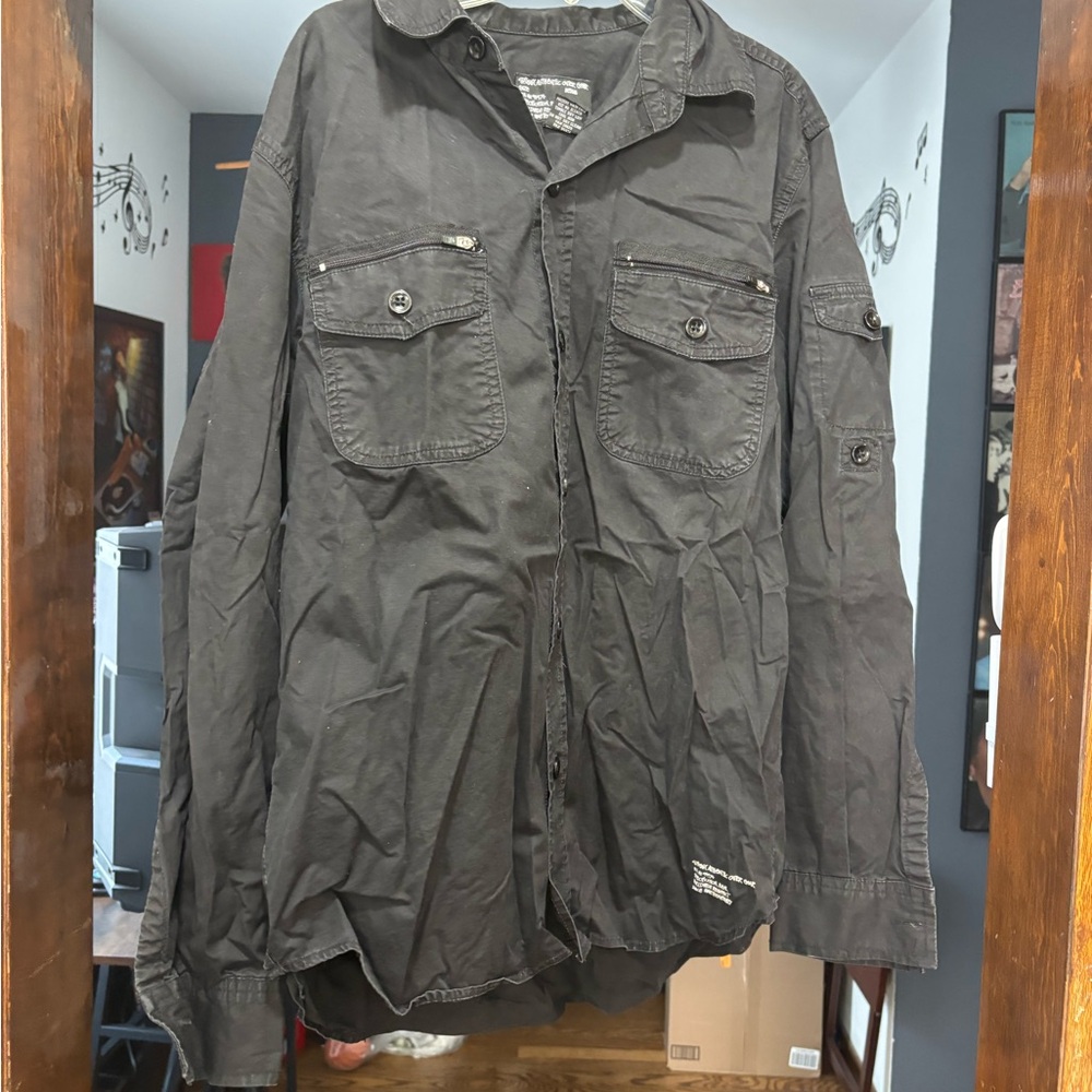 Stussy Charcoal Shirt Jacket